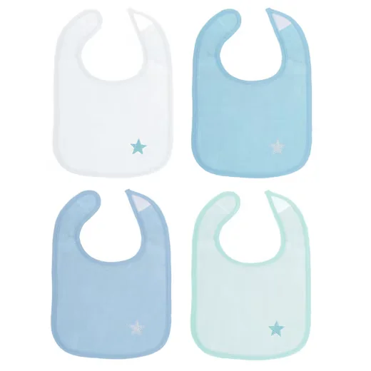 BIECO Baby Lätzchen Set 4 St. Mehrfarbig Spucktücher Sabber Latz