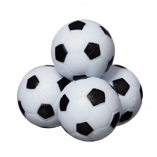 BEST SPORTING Spielball Kickerbälle schwarz weiß 3,6 cm 4 Stück