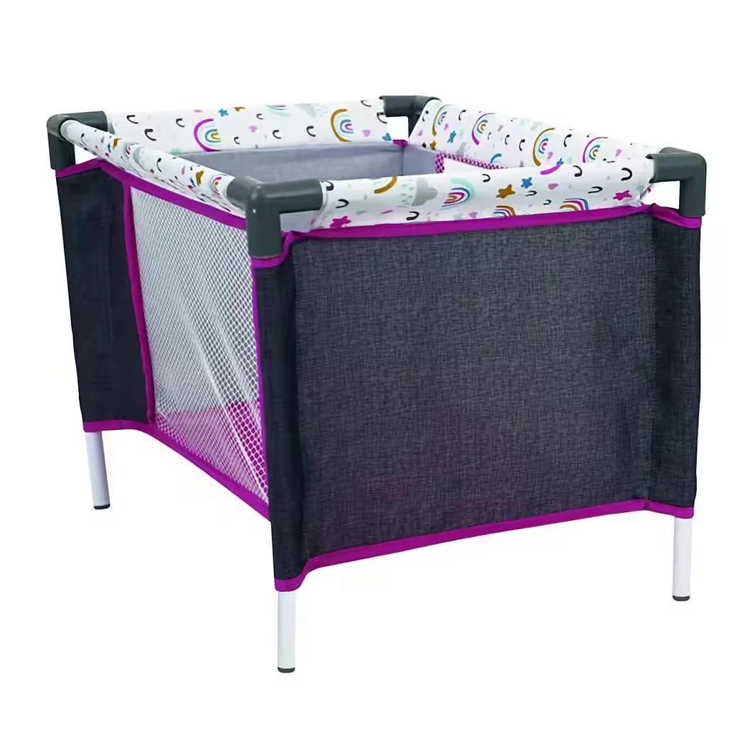 BESTTOY Puppenreisebett Regenbogen für Babypuppe