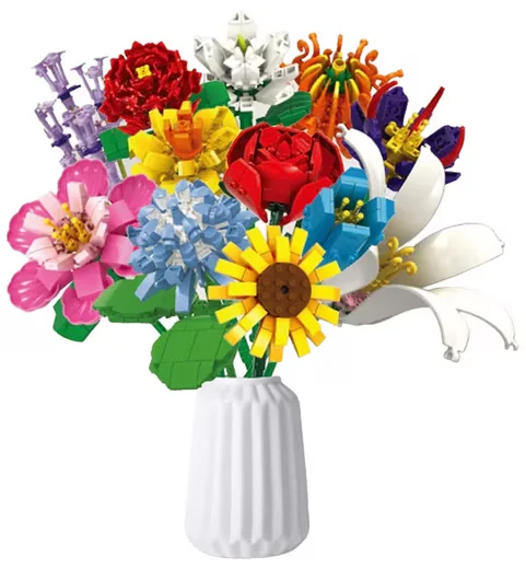COIL Blumenstrauß Bausteinset 1009 St Botanische Sammlung Deko