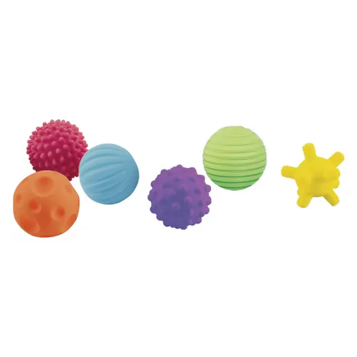 BESTTOY Tastbälle Baby 6er Set Sensorik Greifbälle