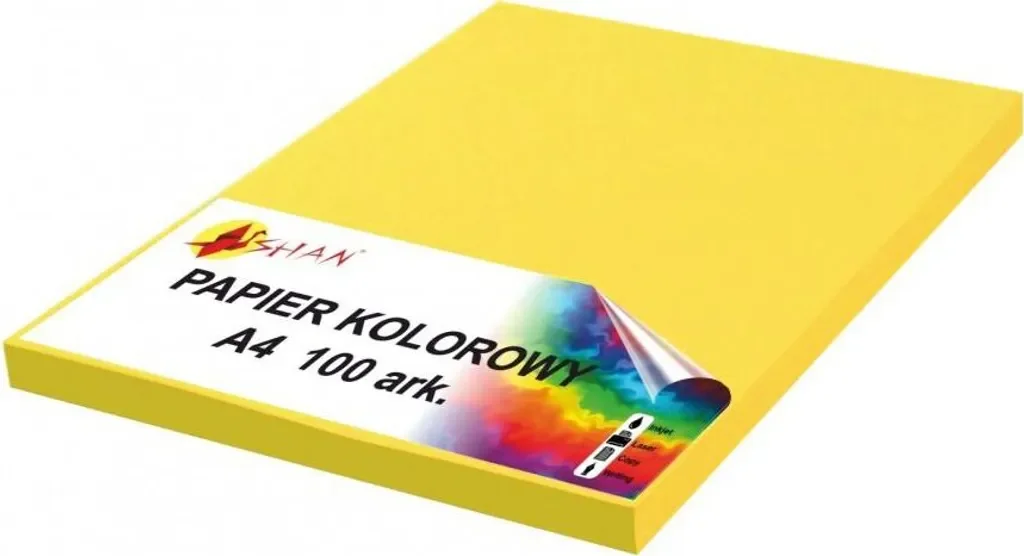 Farbpapier A4 80 g zitronengelb 100 Blatt Kopierpapier