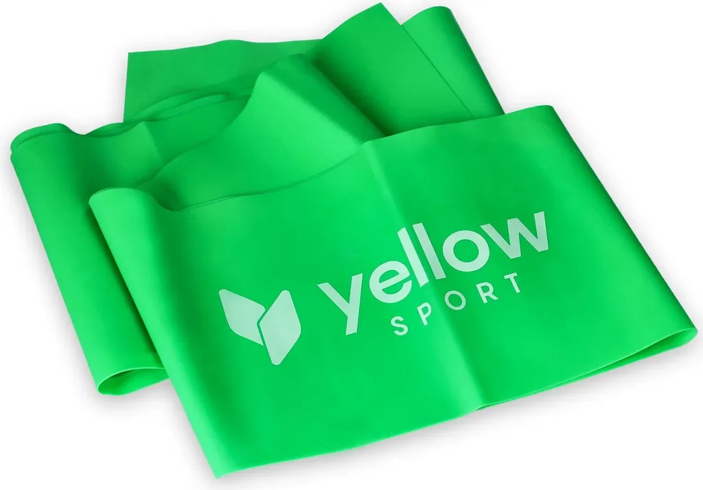 yellowSPORT yellowFLAT BAND Widerstandsband Grün 15cm x 2m 5-8 kg