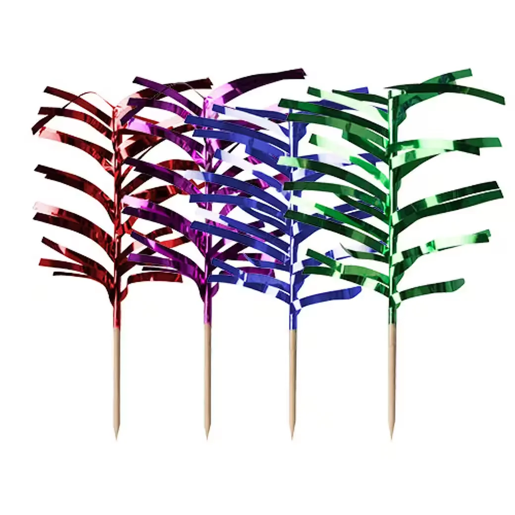 PAPSTAR Partyspieße Palmblätter 12 cm, 144 Stück, farbig sortiert