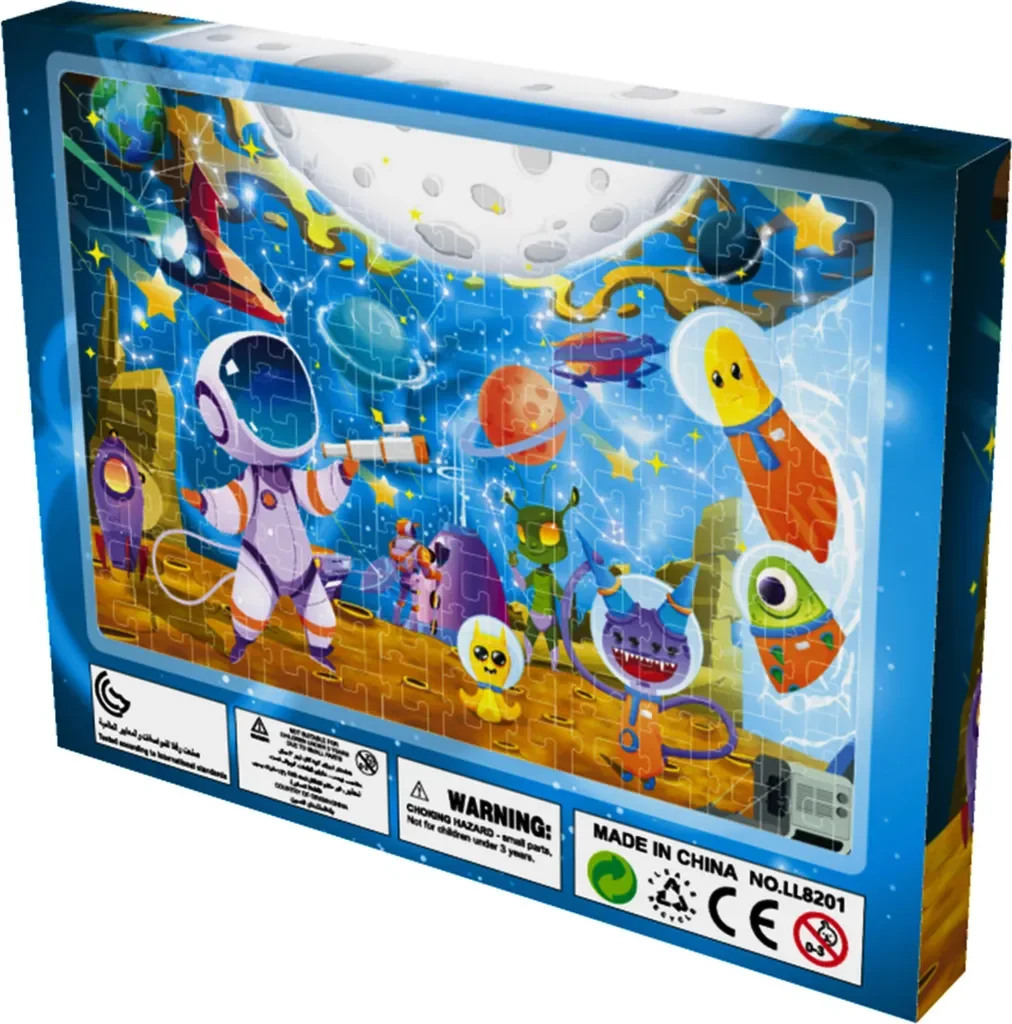 Aga4Kids Kinderpuzzle Weltraumreisende 216 Teile Lernspiel