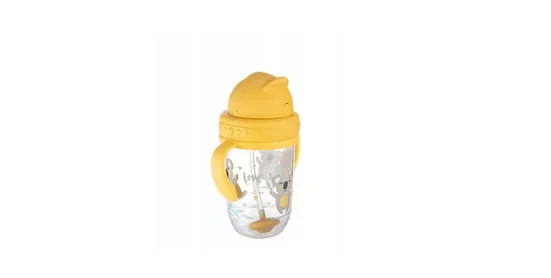 FESTIVALARTIKEL Babyflasche Trinklernbecher mit Silikonröhre BPA-frei
