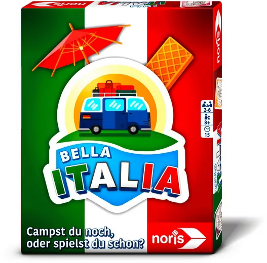NORIS Kartenspiel Bella Italia Das Campingspiel Reisespiel 606262