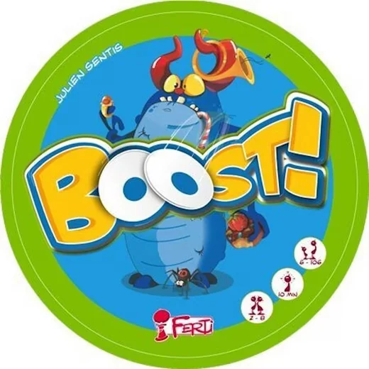FERTI GAMES Boost! Spielesammlung Familienspiel 2-8 Spieler ab 6