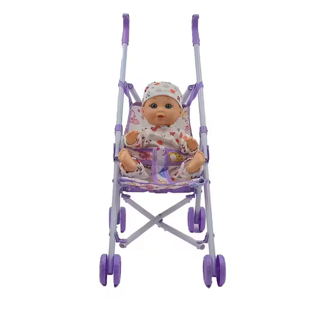BESTTOY Babypuppe Puppenbuggyset mit Luisa 26 cm Puppenwagen Set