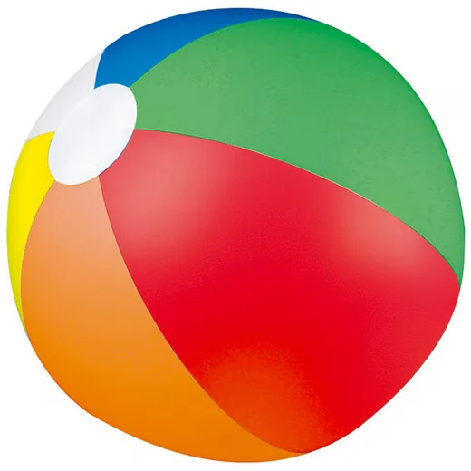 MACMA Wasserball bunter Strandball aufblasbar für Pool und Strand