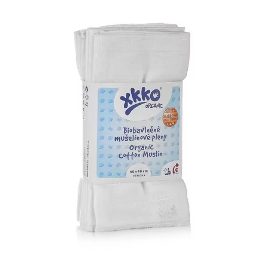 XKKO Mulltücher Spucktuch 40x40 cm 10er Pack für Babys