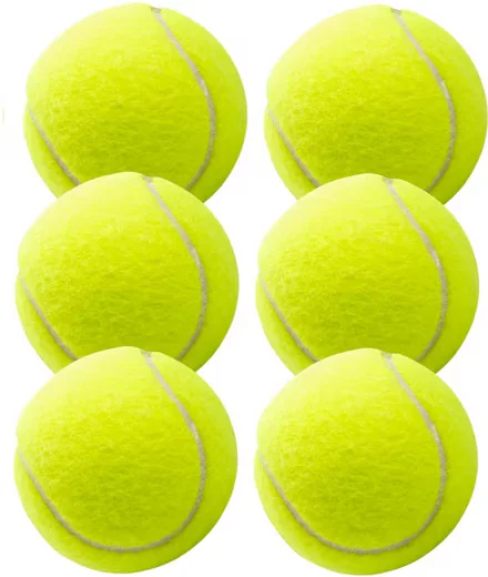OUTDOORN Tennisbälle 6er Set gelb für Kinder Wettkampf Training