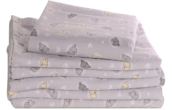 LA BORTINI Baby Wickeltuch Spucktuch Babytuch dünne Babydecke groß